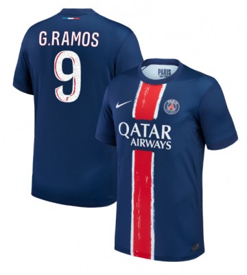 Paris Saint-Germain Goncalo Ramos #9 Primera Equipación 2024-25 Manga Corta